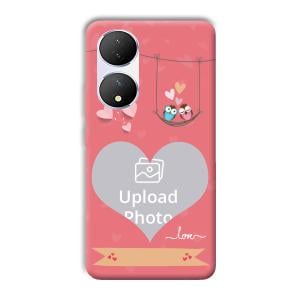 Love Birds Design Customized Printed Back Cover for Vivo Y100