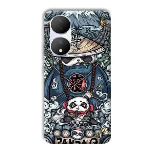 Panda Q Phone Customized Printed Back Cover for Vivo Y100