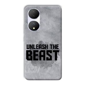 Unleash The Beast Phone Customized Printed Back Cover for Vivo Y100