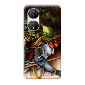 Krishna & Flute Phone Customized Printed Back Cover for Vivo Y100