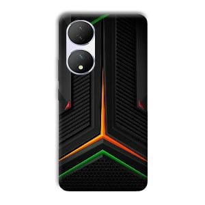 Black Design Phone Customized Printed Back Cover for Vivo Y100