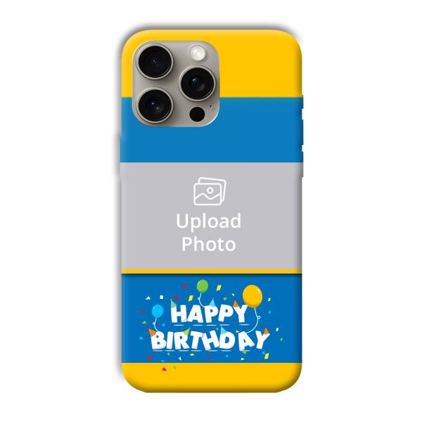 Happy Birthday Customized Printed Back Cover for Apple