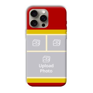 Red Yellow Collage Customized Printed Back Cover for Apple