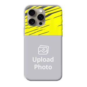 Yellow Lines Customized Printed Back Cover for Apple