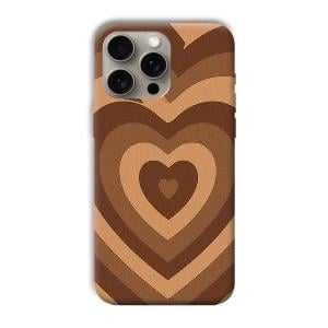 Brown Hearts Phone Customized Printed Back Cover for Apple