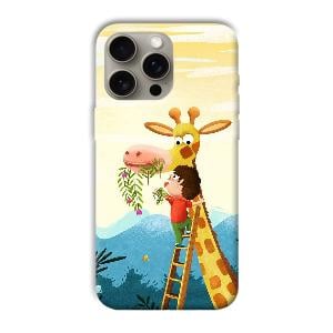 Giraffe & The Boy Phone Customized Printed Back Cover for Apple