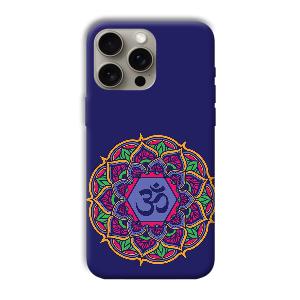 Blue Om Design Phone Customized Printed Back Cover for Apple