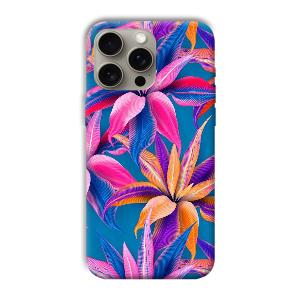 Aqautic Flowers Phone Customized Printed Back Cover for Apple