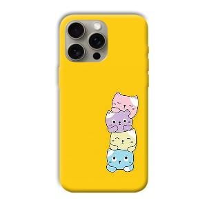 Colorful Kittens Phone Customized Printed Back Cover for Apple