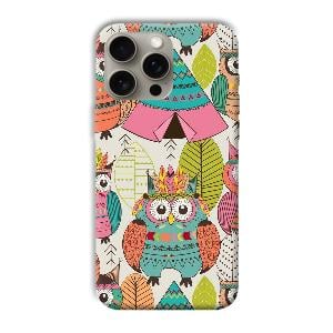 Fancy Owl Phone Customized Printed Back Cover for Apple