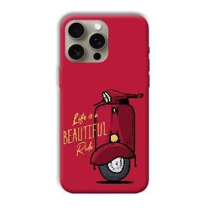 Life is Beautiful  Phone Customized Printed Back Cover for Apple
