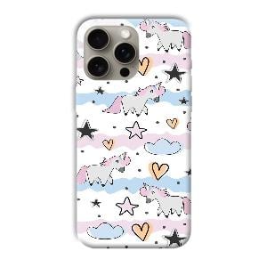 Unicorn Pattern Phone Customized Printed Back Cover for Apple