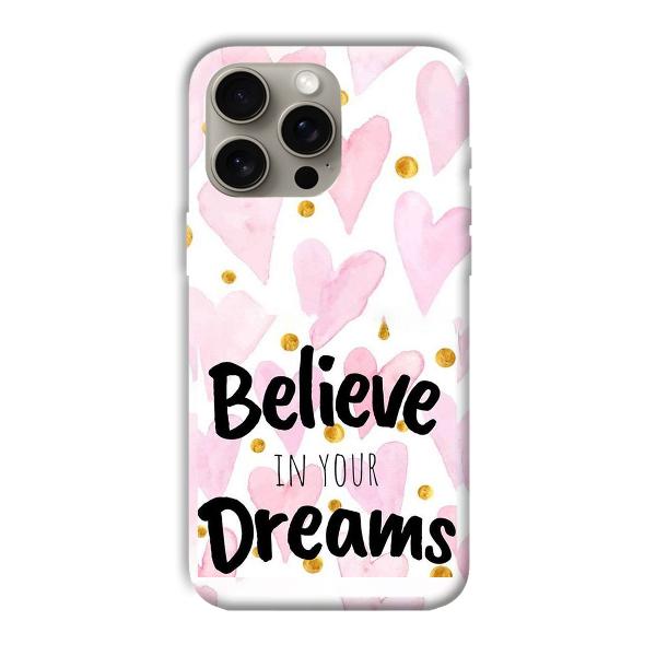 Believe Phone Customized Printed Back Cover for Apple