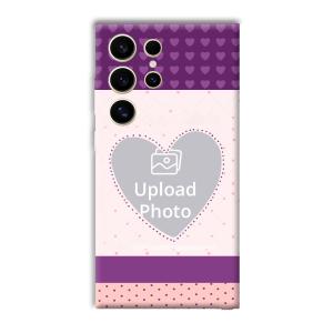 Purple Hearts Customized Printed Back Cover for Samsung