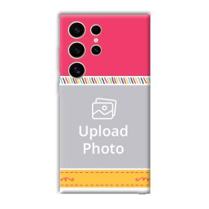 Pink Yellow Customized Printed Back Cover for Samsung