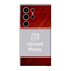 Solid Red Customized Printed Back Cover for Samsung