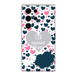Blue & Pink Hearts Customized Printed Back Cover for Samsung
