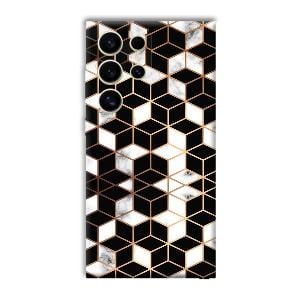 Black Cubes Phone Customized Printed Back Cover for Samsung