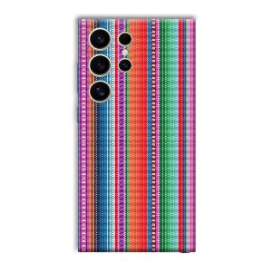 Fabric Pattern Phone Customized Printed Back Cover for Samsung