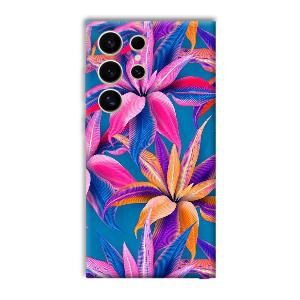 Aqautic Flowers Phone Customized Printed Back Cover for Samsung