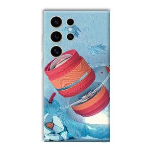Blue Design Phone Customized Printed Back Cover for Samsung