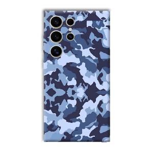 Blue Patterns Phone Customized Printed Back Cover for Samsung