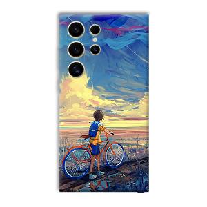 Boy & Sunset Phone Customized Printed Back Cover for Samsung