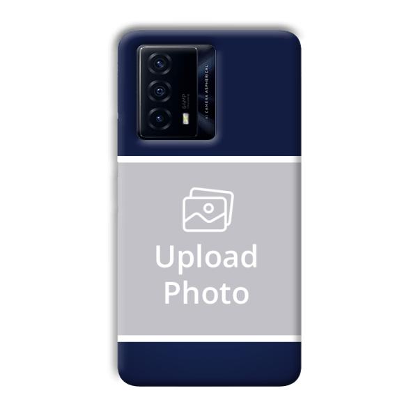 Blue White Customized Printed Back Cover for IQOO Z5