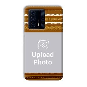 Brown Lines Customized Printed Back Cover for IQOO Z5