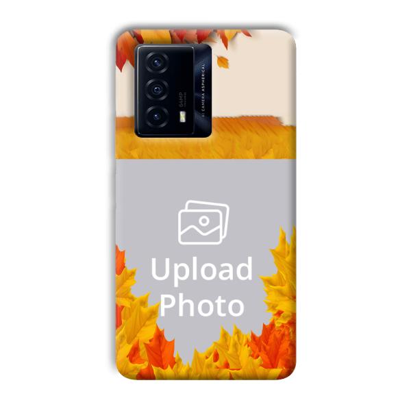 Maple Leaves Customized Printed Back Cover for IQOO Z5