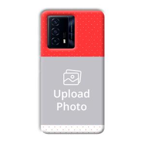 Red White Customized Printed Back Cover for IQOO Z5