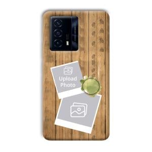 Wooden Photo Collage Customized Printed Back Cover for IQOO Z5