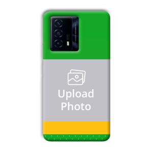 Green Yellow Customized Printed Back Cover for IQOO Z5