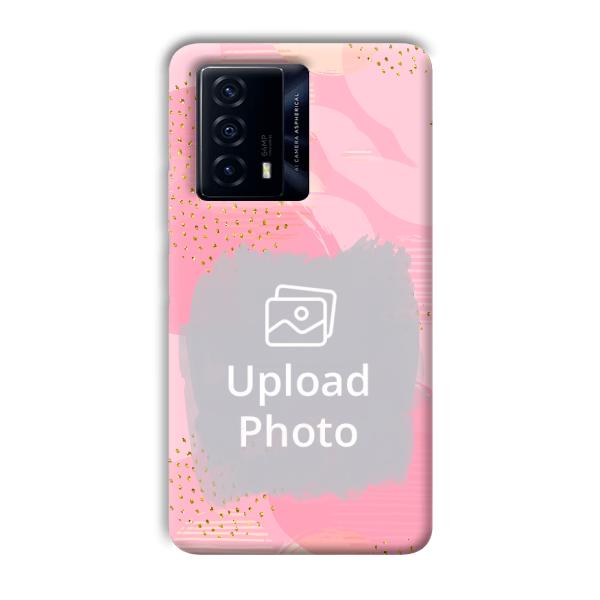 Sparkly Pink Customized Printed Back Cover for IQOO Z5