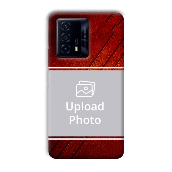 Solid Red Customized Printed Back Cover for IQOO Z5