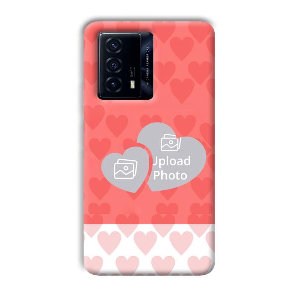 2 Hearts Customized Printed Back Cover for IQOO Z5
