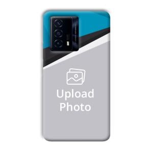 Blue Black Customized Printed Back Cover for IQOO Z5