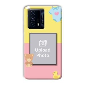 Teddy Bear Baby Design Customized Printed Back Cover for IQOO Z5