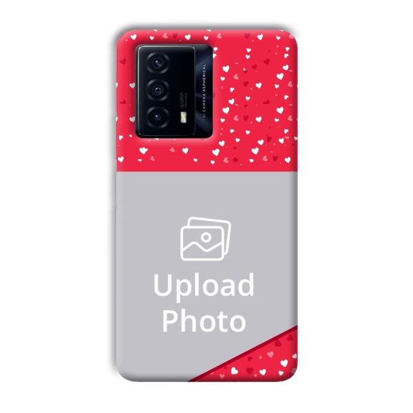 Dark Pink Customized Printed Back Cover for IQOO Z5