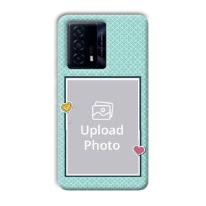 Sky Blue Customized Printed Back Cover for IQOO Z5