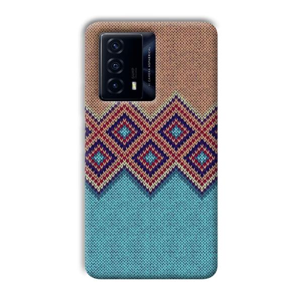 Fabric Design Phone Customized Printed Back Cover for IQOO Z5