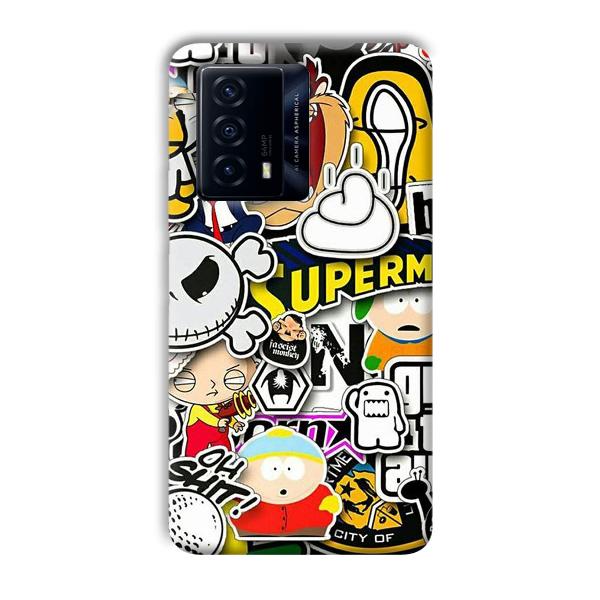 Cartoons Phone Customized Printed Back Cover for IQOO Z5