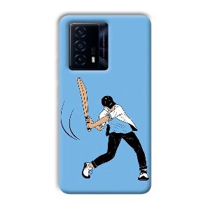 Cricketer Phone Customized Printed Back Cover for IQOO Z5
