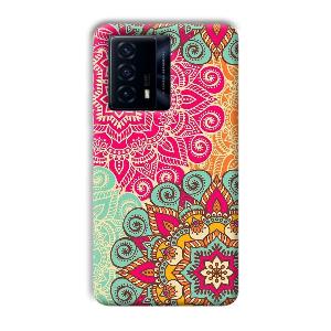Floral Design Phone Customized Printed Back Cover for IQOO Z5