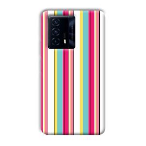 Lines Pattern Phone Customized Printed Back Cover for IQOO Z5