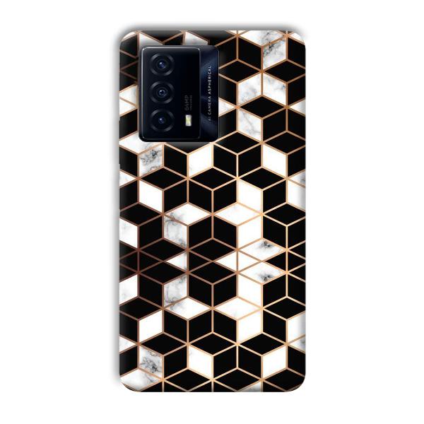 Black Cubes Phone Customized Printed Back Cover for IQOO Z5