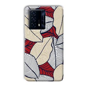 Leafy Pattern Phone Customized Printed Back Cover for IQOO Z5