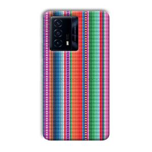 Fabric Pattern Phone Customized Printed Back Cover for IQOO Z5