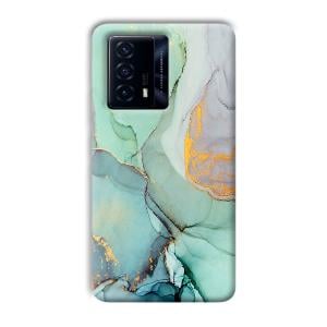 Green Marble Phone Customized Printed Back Cover for IQOO Z5