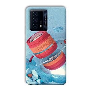Blue Design Phone Customized Printed Back Cover for IQOO Z5